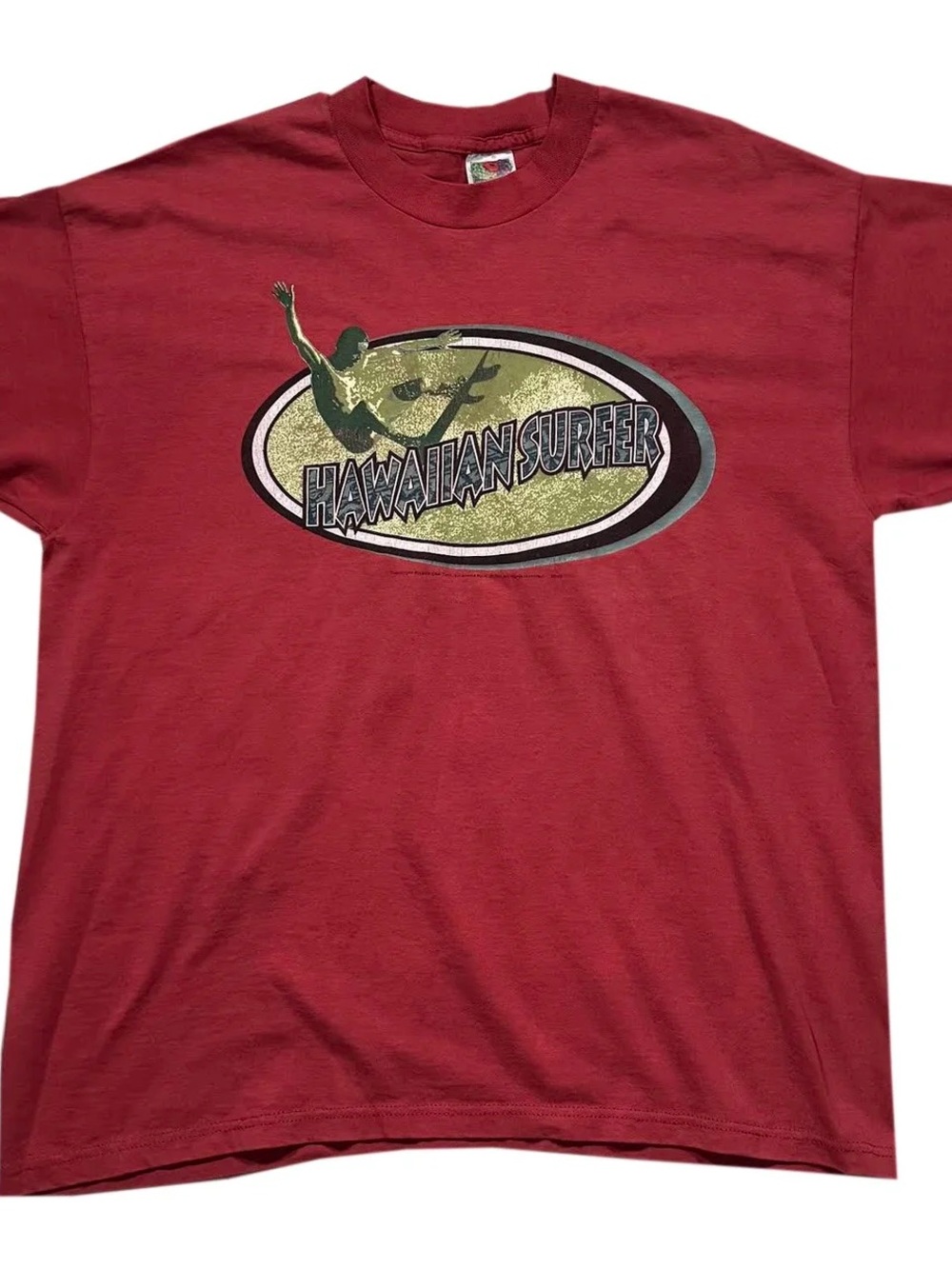 Vintage Hawaiian Surfer T Shirt (Size XL)